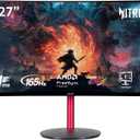 acer Nitro 27" Full HD 1920 x 1080 1500R Curve PC Gaming Monitor | AMD FreeSync Premium | 165Hz Refresh | 1ms (VRB) | ZeroFrame Design | 1 x Display Port 1.4 & 2 x HDMI 2.0 Ports ED270R Mbmiiphx