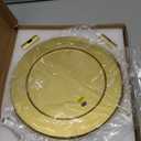 ROLOVE Gold Vanity Mirror with Lights, 12 Inch 3-Color Dimmable Smart Touch Makeup Mirror for Desk, 360 Rotation Tabletop Lighted Mirror for Bedroom, Dressing Room & Daily Grooming