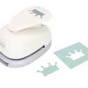 Bira Craft 1.5 inch Crown 4 Lever Action Craft Punch for Paper Crafting Scrapbooking