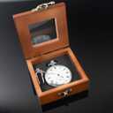 Tiong Luxury Pocket Watch Box Wooden Box Single Gift Box Display Storage Case