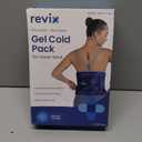 REVIX Ice Pack for Injuries Reusable Gel for Lower Back, Cold Packs for Back Shoulder, Elbow, Hip, Leg, Wrap Around Entire Knee, Soft Cold Compress,16 × 9" Navy