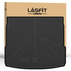 LASFIT Cargo Mat for Audi Q5/SQ5 2018-2025(Include Q5/SQ5 Sportback), Custom Fit All-Weather TPE Rubber Trunk Mat for Audi Accessories, Waterproof, Easy to Clean, Black