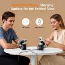 Foldable 3in1 Magnetic Wireless Charger,15W Silent Travel Ready, for iPhone17-12, Fast Charging Station for Apple Watch AirPods, Portable MagSafe Charger with Stand Mode for Travel & Desk