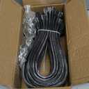 HOXWELL 21" Rubber Bungee Cords with Hooks, 100% EPDM Bungee Cord with 150% Max Stretch, Heavy Duty Bungee Straps for Securing Tarps, Canvases, Cargo, Motorcycle, Weatherproof, Pack of 20