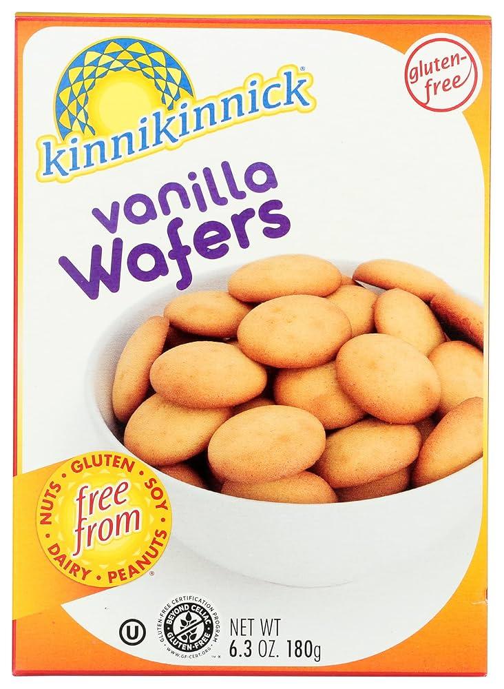 Kinnikinnick - Vanilla Wafers - Gluten Free, Allergy Friendly Cookies - 6.3 oz. Box, BB Date: 02/11/2026