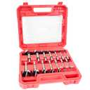 ZKH Forstner Bit Set, 14 PCS Forstner Drill Bit Set for Woodworking, Made of Alloy Steel, Forstner Bits for Hardwood, Softwood, Plastic, Suitable for a Wide Range of Machines
