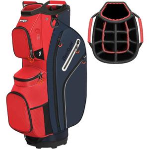 Golf Cart Bag 15 Way Organizer Divider Top Golf Club Cart Bag for Men Women with Cooler, Handles and Rain Cover