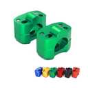 1 1/8" 28MM CNC Motorcycle Handlebar Riser Clamp Universal Bar Mount for Most Dirt Bike, Motorcycle, Green