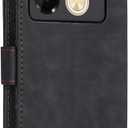 for Infinix Note 40 Pro Plus 5G / Infinix Note 40 Pro Wallet Phone Case with Screen Protector [RFID Blocking] Leather Kickstand Women Cell Phone Case for Infinix Note40 Pro + 4G 5G Black