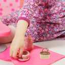 Totority Miniature Woven Basket for Dollhouse Realistic Handheld Prop for Home Decor Crafts and Photography Mini House Supplies Color