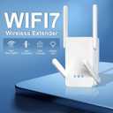 BE3600 Wi-Fi 7 Range Extender RE223BE w/Ethernet Port | 3.6 Gbps Dual-Band Wireless Repeater | Internet Signal Booster for Home | Up to 2400 sq.ft, 64 Devices | MLO, EasyMesh | No 6 GHz Band