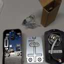 Veise KS02A Fingerprint Keyless Entry Door Lock, Auto Lock, Electronic Keypad Deadbolt for Front Door, Biometric, Anti-Peeping Password, Easy Install, Satin Nickel