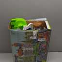 Kids Multi-Level Car Ramp Playset, ABS Plastic Track Set with Mini Cars, Crane & Spiral Tracks, Gift Toy for Boys and Girls Ages 3-6 (Dinosaur Base)