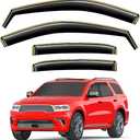 Window Rain Guards Fit for Dodge Durango 2011-2025 Extra Durable Window Visors Window Deflectors Vent Visors Vent Shades Car Accessories-4 pcs 2-Q15