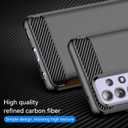 Case for Galaxy A52 4G/5G/Samsung A52S SM-A526U Case, Slim Thin Phone Case TPU Soft Back Cases Anti-Scratch Shockproof Protective Cover for Samsung Galaxy A52 Black