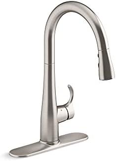 KOHLER Simplice Response Touchless Pull Down Kitchen Faucet in Stainless Steel, K-22036-VS