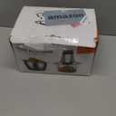 KOIOS Food Processor, 500W Electric Food Chopper with 2 Bowls (8 Cup+8 Cup) & 2 Bi-Level Blades&, Small Electric Grinder Meat Processor for Nuts, Meat, Onion, Garlic, Baby Food, Black