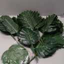 EBOOT 252 Pcs Artificial Palm Leaves 6 Kinds Faux Tropical Monstera Leaves Safari Jungle Leaves with Stems for Hawaiian Luau Birthday Theme Party Table Leave Decorations