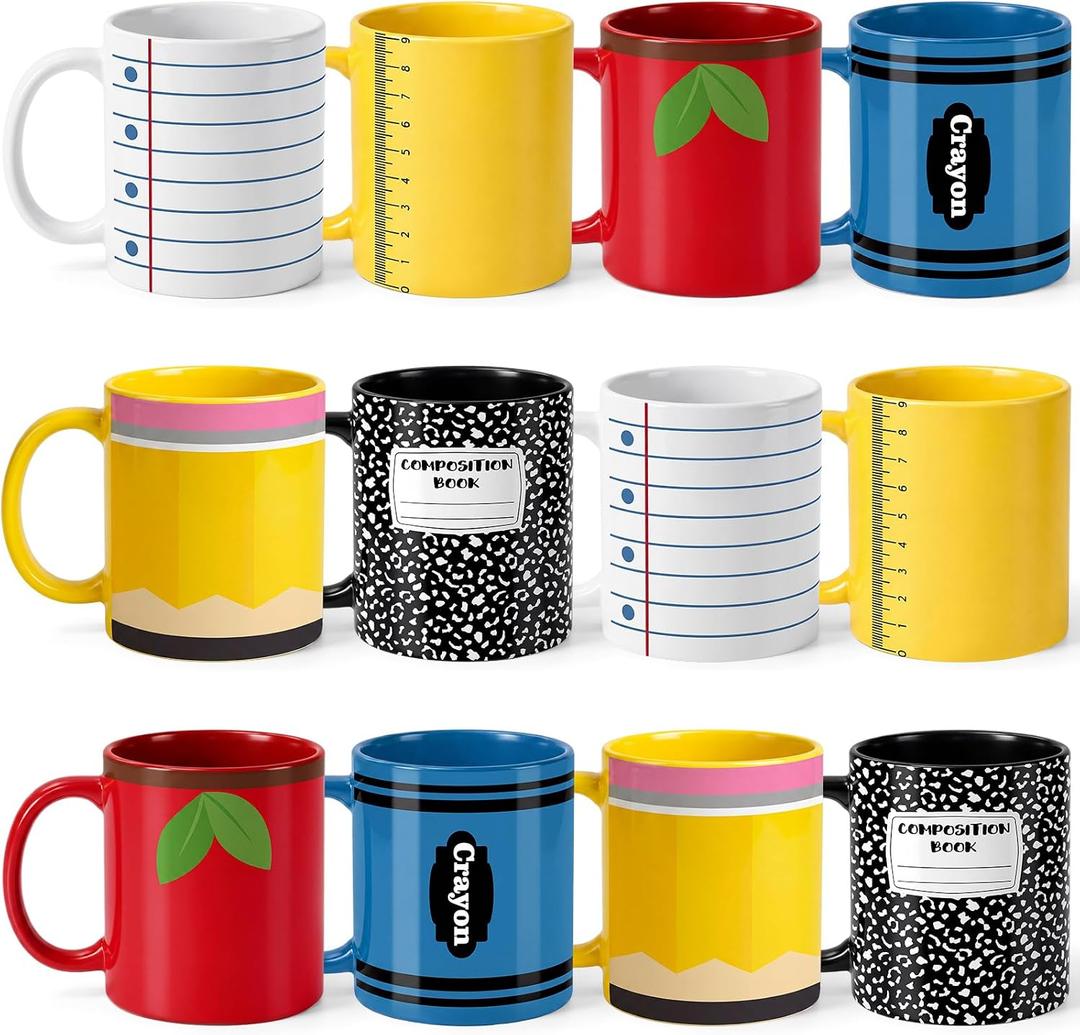 Zopeal 12 Pcs Back to School Teacher Appreciation Gifts Bulk, Lovely, 3.2 x 3.2 x 3.7 inches
