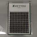 Lash Clusters 144pcs Individual Lashes D Curl 12mm Eyelash Clusters KEYYOU Air Touch Cluster Lashes Super Lightweight Soft Wispy Comfortable Easy DIY at Home(Air03-D-12mm)