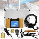 Underground Water Leak Detector, Water Pipe Leak Detector, Two Size Sensors Precise Positioning, High-Sensitivity Digital Display Leakage Sensor, Carrying Case