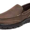 Deer Stags Men's Everest2 Updated Memory Foam Dress Comfort Casual Slip-on Loafer (12, Brown)