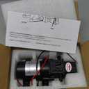 bayite 12V DC Water Transfer Pump with 2 Hose Clamps 12 Volt Diaphragm Pump Self Priming Sprayer Pump with Pressure Switch 4.5 L/Min 1.2 GPM 80 PSI for Weed ATV Marine Boat