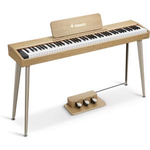 Donner OURA DDP-60 88 Key Digital Piano: Full Size Keyboard, Sensitive Touch, 8 Reverbs, Recording, 128 Voices. Includes Three Pedal, Electric Piano Keyboard for Beginners