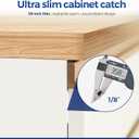 12 Pack Ultra Thin Cabinet Door Catch Stainless Steel Cabinet Magnetic Door Catch Cabinet Magnets Adhesive Drawer Latch Cabinet Magnetic Catch for Kitchen Closet Door Magnet Stick on Cupboard Wardrobe