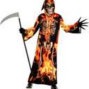 Morph Grim Reaper Costume Kids, Kids Grim Reaper Costume, Scary Halloween Costumes, Halloween Costumes For Boys (7-9 Years)
