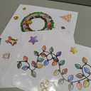 SUNWISHA Christmas Window Clings 10 PCS Reusable Double Sided Static Christmas Stickers Indoor Decor