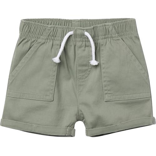 Gerber Baby Toddler Girls' Twill Shorts, Olive, 6-9 Months 
