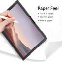 Megoo Paperfeel Matte Screen Protector for Microsoft Surface Pro 7 Plus / 7/6 / 5/4 / 3 12.3 Inch, 2 Pack Anti-Glare Film, Pen Friendly, Smooth Writing, Easy Installation