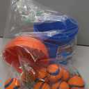 Chuckit! Ultra Ball Dog Toy with Chuckit! Cleaning Bucket, Bouncy Fetch Pet Toys For Dogs 20-60 lbs, Interactive Dog Toys, Durable Rubber, Size Medium, 2.5-inch Diameter, 8-Pack of Balls