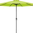 MEWAY 11ft Patio Umbrella Market Table Umbrella with Crank and 8 Sturdy Ribs Outdoor Umbrella for Deck,Garden,Pool and Backyard, Light Blue