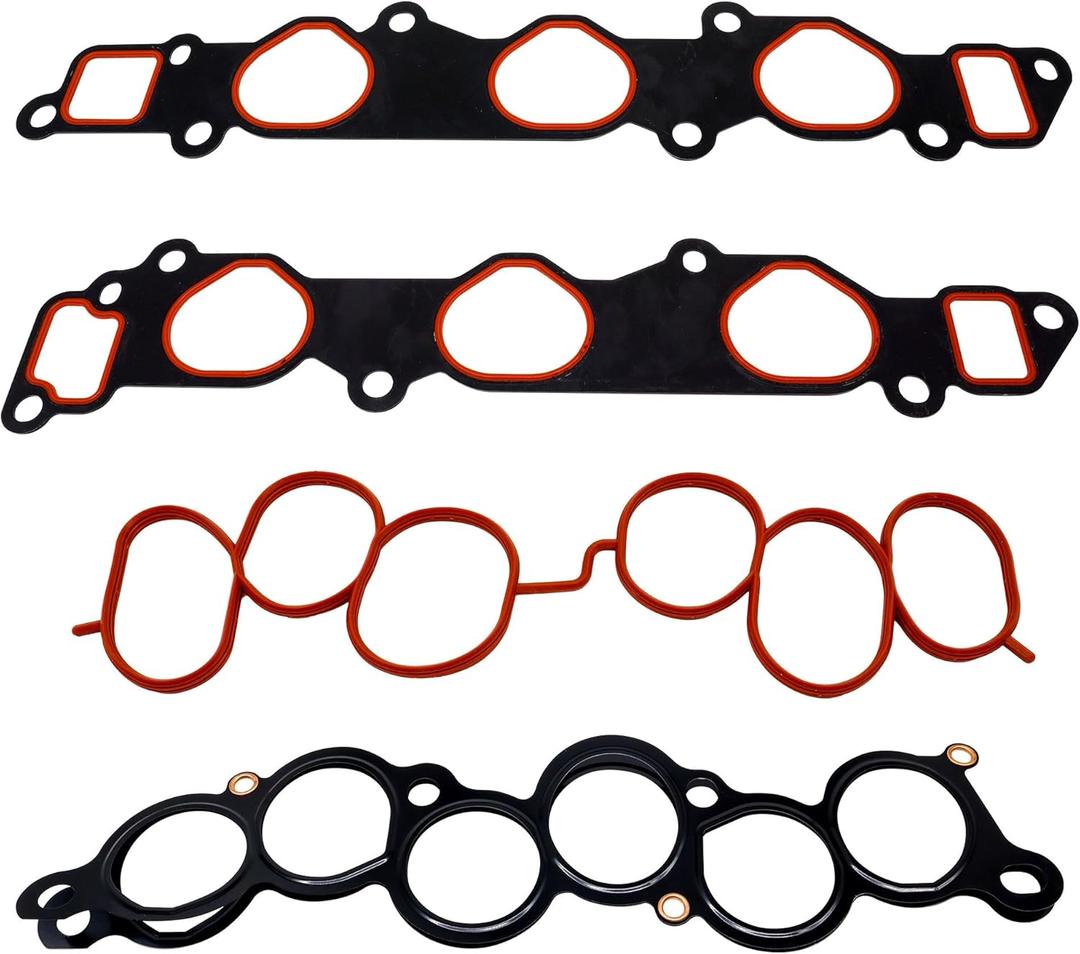 HiSport Intake Manifold Gasket Set MS92766 Engine Gasket 3.0L V6 Compatible with Lexus ES300 1994-2003,GS300 2006,RX300 1999-2003,Replacement for Toyota Camry 1994-2006 2955cc