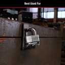 Master Lock 500KABRK Breakaway Shackle Laminated Steel Padlock, Silver, 0.281 in. shackle diameter