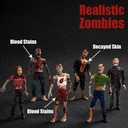 Army Soldiers VS Zombie Toys Action Figure Set 12PCS, 3.9IN