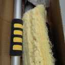 12FT Car Wash Brush with Long Handle, Telescopic Car Wash Brush with Soap Dispenser, 12-Inch Soft Bristle Car Cleaning Brush for Cleaning Car, RV, Truck, Boat, Solar Panels, Yellow