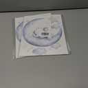 2 x Baby Elphant Nursery Decor, 8 X 10 Inch Blue Moon and Stars Nursery Art Prints Cute Elephant Poster Animal Picture for Bedroom (UNFRAMED) (Black)