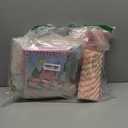 452 Pcs Pink Farm Animal Birthday Decorations for 50, Barnyard Animal Paper Plates Napkins Cups Tablecloth Cutlery Straws Barn Farm Tableware Set for Birthday Baby Shower Party Supplies