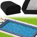 16x32 Ft Pool Leaf Net Cover Rectangular Leaf Cover for Inground Pool, Heavy Duty Pool Cover Prevent Leaves and Debris from Entering The Pool