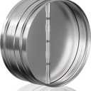 Hon&Guan 8 Inch Duct Backdraft Damper, Draft Blocker One-Way Airflow Ducting Backflow Preventer Duct Draft Blocker, HVAC Inline Fan