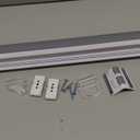 Blackout Roller Shades Blinds Cordless for Windows Pull Down Room Darkening Door Blinds with Thermal Insulated Easy to Install for Living Room,Bedroom,Home,Office Bathroom Grey 36" W x 72" H