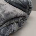 Sherpa Fleece Throw Blanket- 60 x 80 inches, Soft Fluffy Cozy Warm Fuzzy Machine Washable, Durable Blanket for Couch and Bed -Silver Grey