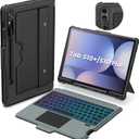 Nillkin for Samsung Galaxy Tab S10+ Plus Detachable Keyboard Case with 7 Backlit, Kickstand,Trackpad,S Pen Holder, for Samsung Tablet S10 Plus Keyboard Case,S10+ 5G Tablet Case 12.4''