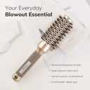 Sndyi Small Round Brush for Blow Out, Nano Thermal Ceramic Ionic Round Hair Brush with Boar Bristles, Boost Shine & Volume, For Short Hair with Quick Blow Drying & Salon Styling - 2.3'', Barrel 1.3''