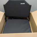 Stadium Seats for Bleachers, Bleacher Seats with Ultra Padded Comfy Foam Backs and Cushion, Wide Portable Stadium Chairs with Back Support and Shoulder Strap (Regular - 16.9"W x 13.2"D x 15.4"H, Black)