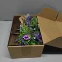 3 Pack Lavender Mason Jar Table Centerpiece Tiered Tray Decor with Wood Tray Artificial Floral and Plants Purple Pink Daisy Flower for Rustic Farmhouse Home Kitchen Bathroom Decor