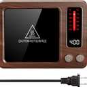 Gaiatop Coffee Mug Warmer, 36W Fast Heating, 5 Temp Settings, 0.5-9H Timer, for Water Milk Tea Cocoa, Smart Candle Warmer, Ideal Gifts for Family, Mom, Fits Most Cups - Wood